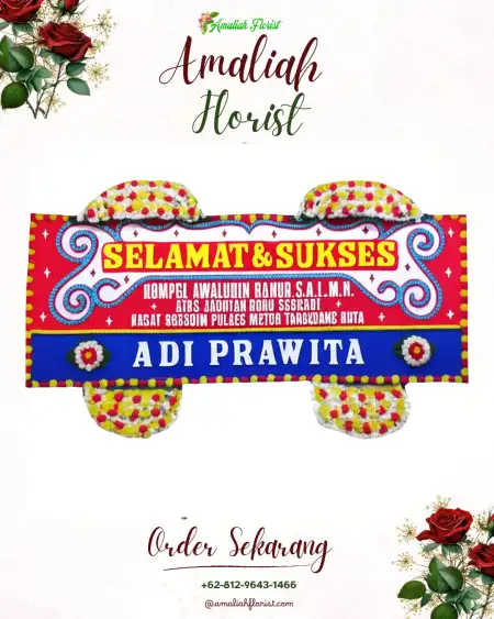 Papan Bunga Ucapan Selamat Madegondo